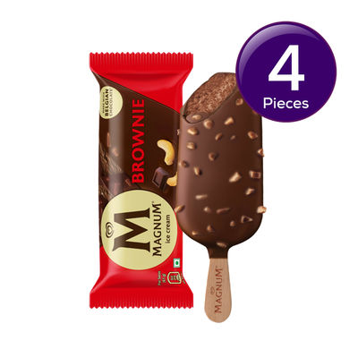Kwality Wall's Chocolate Brownie Ice Cream Stick | Pouch 61 g Combo