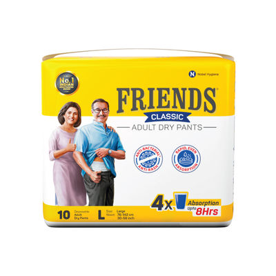 Friends Classic Adult Diaper (Pants, L , 76-142 cm)