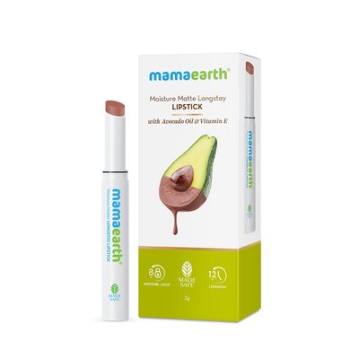 Mamaearth Moisture MatteLipstick - Espresso Brown | Smudge Proof