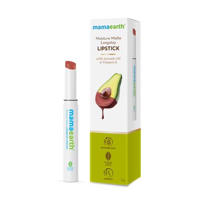 Mamaearth Moisture Matte Lipstick - Citrus Nude | Smudge Proof