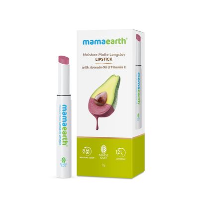 Mamaearth Moisture Matte Longstay Lipstick - Pink Tulip | Moisturizing