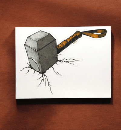 House Of Festivals Mjolnir - Marvel Official Sticker