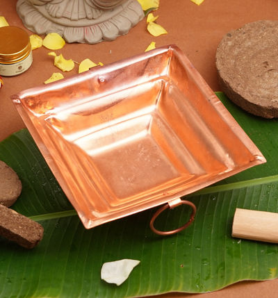 ServDharm Copper Hawan Kund 5.5 Inches - 6 Inches