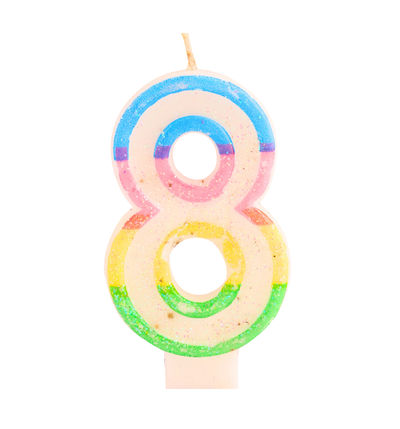 Let's Vybe Numeric Candle No 8
