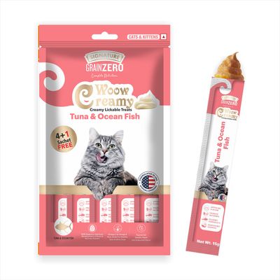 Grain Zero Creamy Lickable Cat Treat - Tuna & Ocean Fish