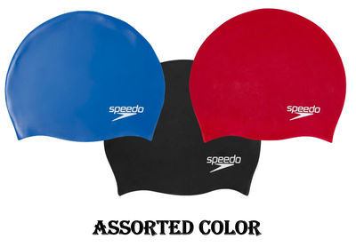 Speedo Junior Swimming Silicone Cap for Boys & Girls (Colour May Vary)
