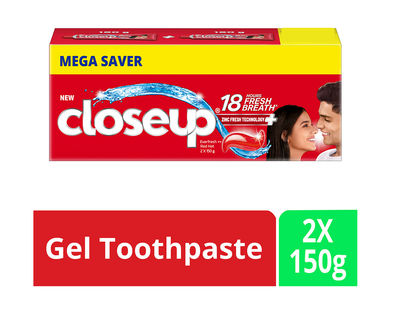 Closeup Toothpaste | Long lasting 18 Hours Of Fresh Breath & White Teeth (Pack of 2)