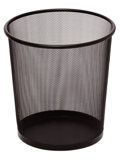 Chrome Mesh Dust Bin | Medium