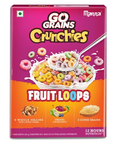 Manna Fruit Breakfast Cereal | Pouch | Added Colour-free, Artificial Additive-free, and Maida-free