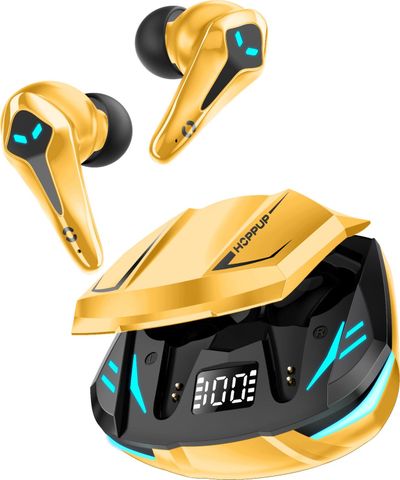 Hoppup Xo3 Gaming Earbuds With 35Ms Low Latency, 13Mm Drivers (Yellow, True Wireless)