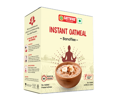 Sattviko Instant Oatmeal - Banoffee