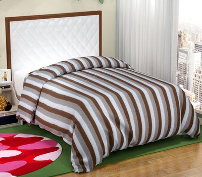 Elegant Weavers UBR Blanket Stripe Brown -1pc | 130 cm x 215 cm