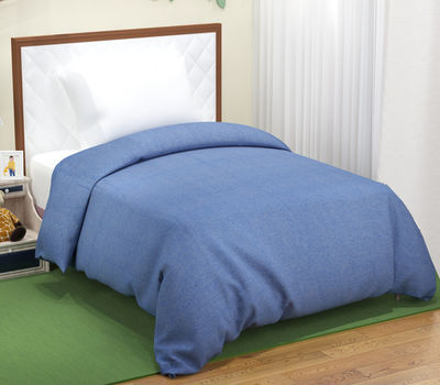 Elegant Weavers Single Blanket Solid Blue -1 Pc | 130 x 215 cm