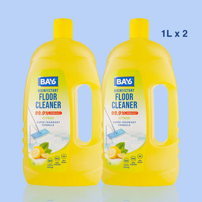 Bay6 Disinfectant Floor Cleaner Citrus 1L, Pack of 2