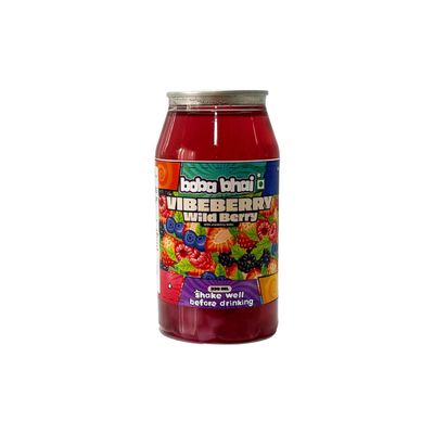 Boba Bhai Vibeberry Wild Berry Bubble Iced Tea With Cranberry Boba and Nata de Coco