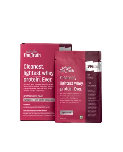 The Whole Truth Light Cocoa Whey 24G Protein Pack of 6
