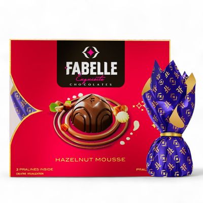 Fabelle Hazelnut Handcrafted Chocolate Truffles Inspired by Classic Desserts, Assorted Luxury Chocolates Gift Pack