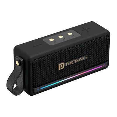Portronics Harmony Mini, 25W Hd Sound Portable Bluetooth Speaker - Black