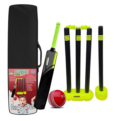 Jaspo Cric Addict Plastic Cricket Set Combo (Size-3)
