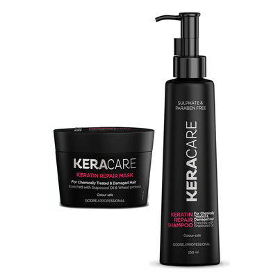Godrej Professional Keracare Keratin Repair Shampoo(250ml) & Godrej Professional Keracare Keratin Repair Hair Mask(200gms) Combo