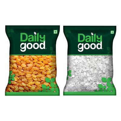 Daily Good Raisin Golden (Kismish)(200gms) & Daily Good Diamond Mishri(100gms) Combo