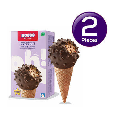 Hocco Hazelnut Mudslide Ice Cream Cone 135 ml Combo