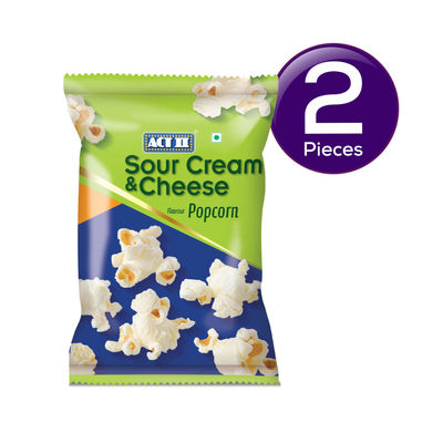 ACT II Ready to Eat Popcorn - Sour Cream & Cheese Popcorn 50 g Combo