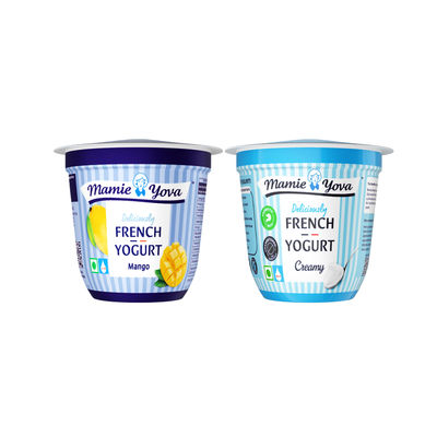 Mamie Yova French Yogurt Creamy(400 gms), Mamie Yova Deliciously French Fruit Yogurt Mango(90 gms)