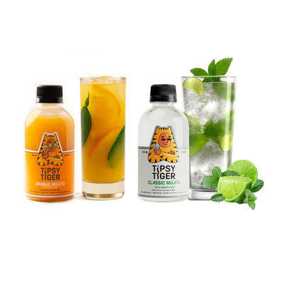 Tipsy Tiger - Orange & Kaffir Lime Mojito Cocktail Mixer(250ml) & Tipsy Tiger Classic Mojito With Lemon & Mint(250ml) Combo