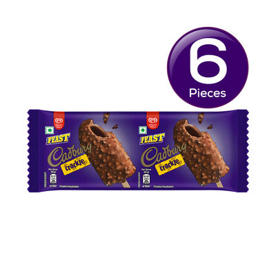 Kwality Wall's Feast Cadbury Crackle Stick 70 ml Combo