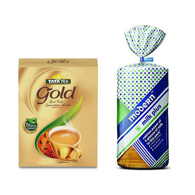 Tata Tea Gold(250gms) & Modern Milk Plus Bread(350gms) Combo