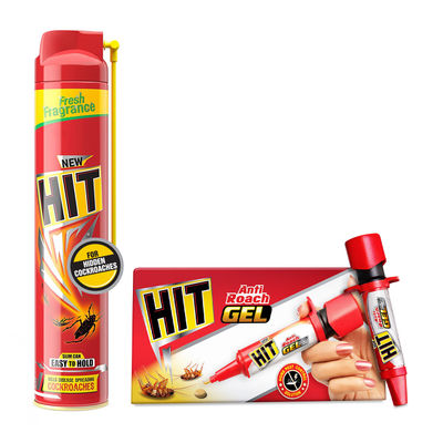 Hit Anti Roach Gel(20gms) & Hit Kills Disease Spreading Cockroaches(400ml) Combo