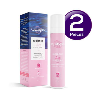 Aqualogica Radiance+ Dewy Sunscreen SPF 50 PA+++ for Oily, Combination & Acne-Prone Skin 50 g Combo