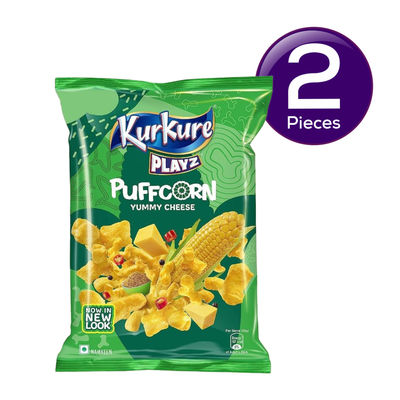 Kurkure Yummy PuffCorn Yummy Cheese Chips 52 g Combo