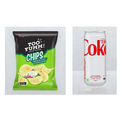 Too Yumm - Potato Chips American Sour Cream And Onion(84gms) & Diet Coke Can(300ml) Combo