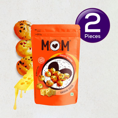 MOM Roasted Makhana Cheddar Cheese 52 g Combo