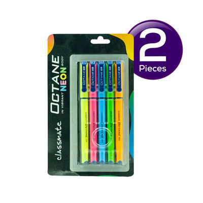 Classmate Octane Neon Gel Blister Blue 5 pc Combo