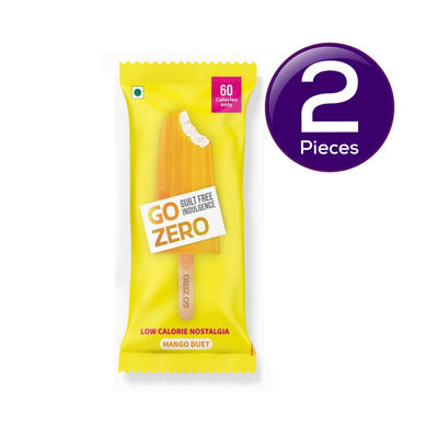 Go Zero Mango Duet Low Calorie Guilt Free Ice Cream Stick 60 ml Combo