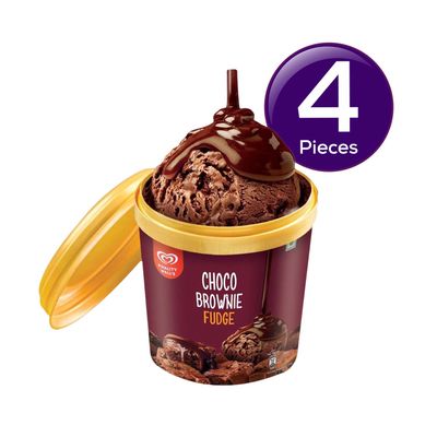 Kwality Wall's Choco Brownie Fudge Cup 100 ml Combo