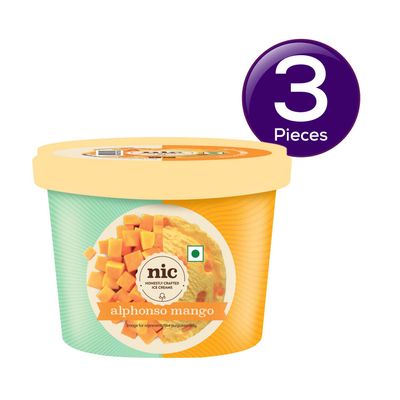 NIC Alphonso Mango Ice Cream 100 ml Combo