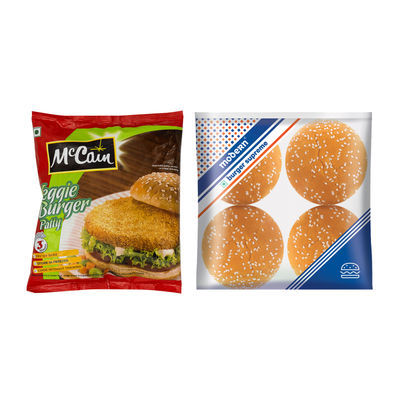 Mccain Veggie Burger Patty(360gms) & Modern Supreme Burger Bun(280gms) Combo