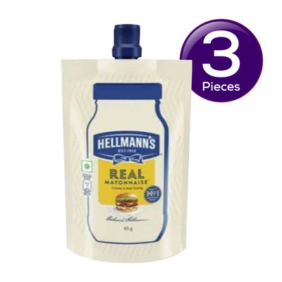 Hellmann's Eggless Mayonnaise World's No.1 Mayonnaise Brand 85 g Combo