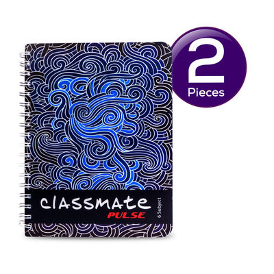 Classmate PULSE Notebook - 240 X 180 mm, 300 Pages, Unruled - Assorted 1 pc Combo