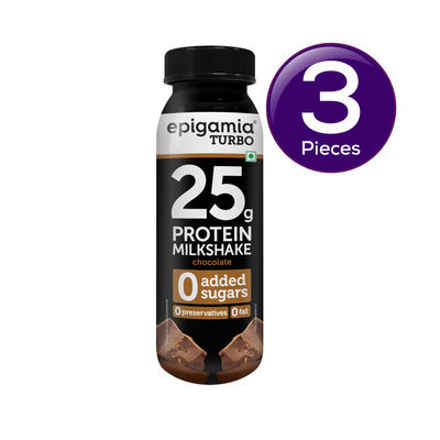 Epigamia Chocolate Turbo 25g Protein - Milkshake 250 ml Combo