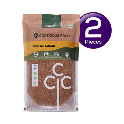 Conscious Food Organic Brown Sugar 500 g Combo