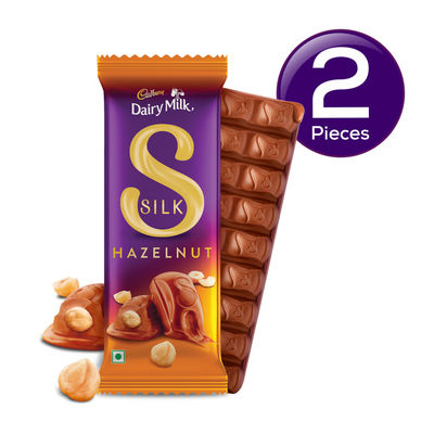 Cadbury Dairy Milk Silk Hazelnut Chocolate Bar Valentine's Gift Pack 58 g Combo