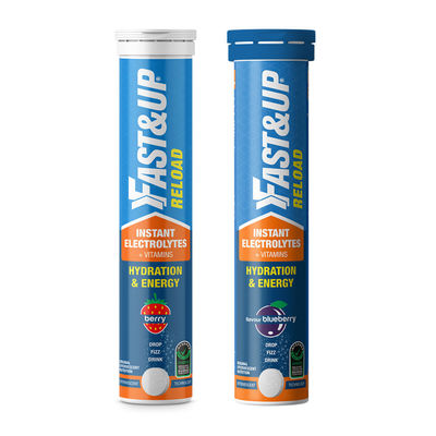 Fast&Up Reload Berry Instant Energy Drink 5 Essential Electrolytes(20pc) & Fast&Up Reload Blue Berry Instant Energy Drink 5 Essential Electrolytes(20pc) Combo