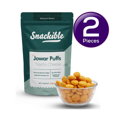 Snackible Nacho Cheese Jowar Puffs 35 g Combo
