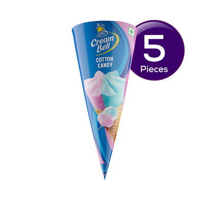 Cream Bell Cotton Candy Cone 110 ml Combo