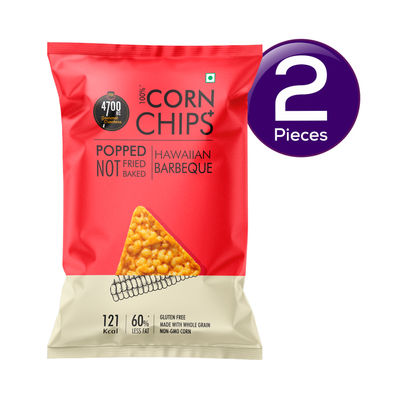 4700BC Chips+ Hawaiian Barbeque Popped Corn-Based 55 g Combo